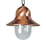Buiten hanglamp Toscane, koperkleurig, zwarte ophanging