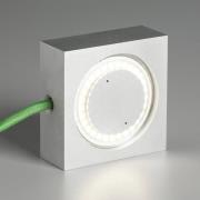 Multifunctionele lamp Square met LED, groen snoer