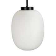 Dyberg Larsen DL39 hanglamp Ø 25cm opaalwit/zwart