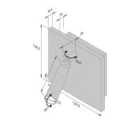 Leeslamp BL1-LED, in-/aanbouw, roestvrij staal