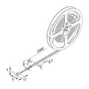 LED strip Basic-Tape S, IP54, 2.700K, lengte 500cm