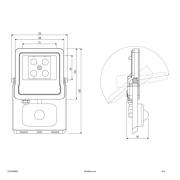 EVN Panthera buitenspot sensor IP44 10W 4.000K