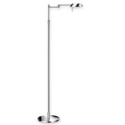 Karakteristieke LED-vloerlamp FINN, chroom