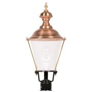 Sokkellamp K4b met koper, zwart