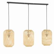 Schöner Wohnen Calla hanglamp 3-lamps Natur