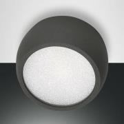 Downlight Vasto, antraciet, Ø 8 cm, 120°, aluminium