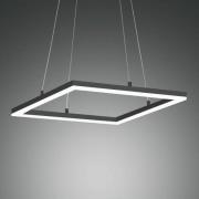 LED hanglamp Bard 42x42 cm, antraciet