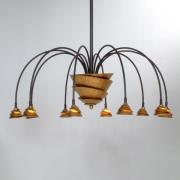 Exclusieve LED hanglamp Fontaine ijzer-bruin-goud