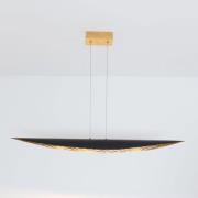 Chiasso LED hanglamp, zwartbruin/goud