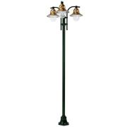 3-lamps lantaarnpaal Toscane, groen