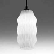 Origami hanglamp van glas, wit