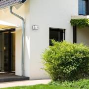 Cubische buitenwandlamp Cubo, mat roestvrij staal