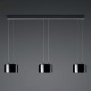 BANKAMP Luce elevata Grand 3-lamps. zwart/binnen