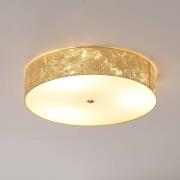 Plafondlamp Alea Loop met bekleding van bladgoud