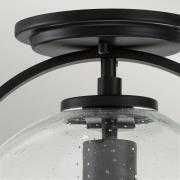 Plafondlamp Sommerset, 1-lamp, zwart