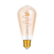LED rustieke lamp E27 ST64 4W amber 2.200K dimbaar