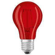 OSRAM LED lamp E27 Star Décor Cla A 2,5W, rood