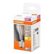 OSRAM Classic A LED lamp E27 2,5W 2.700K mat