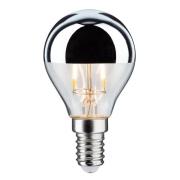 LED lamp E14 827 druppel zilver 2,6W