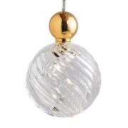 EBB &amp; FLOW Uva L hangende ball goud clear swirl