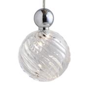 EBB &amp; FLOW Uva L hangende bal zilver clear swirl