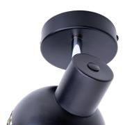 Wandlamp Casco, 1-lamp, zwart