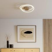 Lindby Davian LED plafondlamp, dimbaar, nikkel