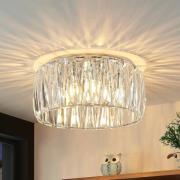 Lindby Sofia plafondlamp, transparant/chroom