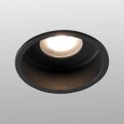 Inbouwspot Hyde 1-lamp frame rond IP44 zwart