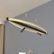 Lucande Matwei LED hanglamp, ovaal, messing