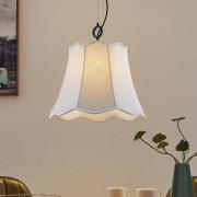 Lucande Binta hanglamp, 1-lamp, zilvergrijs