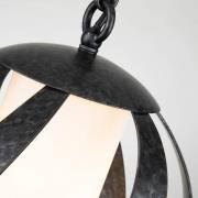 Hanglamp Blacksmith zwart/wit 1-lamp Ø25,4