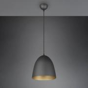 Hanglamp Tilda 1-lamp zwart/goud Ø 25 cm