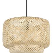 Hanglamp Hettonle met bamboe kap, Ø 42 cm