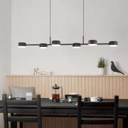 Clavellina LED hanglamp, zwart, 6-lamps
