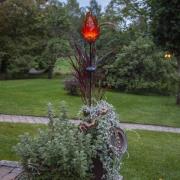 LED solarlamp Melilla Flame in vlammen-vorm