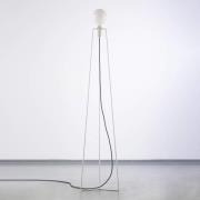 GRUPA Model M3 LED vloerlamp wit, kabel zwart
