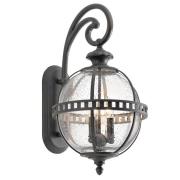 Buitenwandlamp Halleron, Ø 30,5cm, londonderry