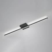 LED plafondlamp Nuri up/down 1-lamp zwart