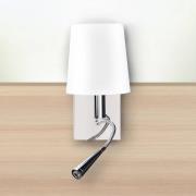 Wandlamp met leeslamp en USB-poort