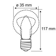 Paulmann LED-kaarslamp E14 5W dim to warm