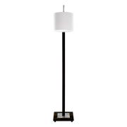 HerzBlut Rika vloerlamp, essen eik houtskool/wit