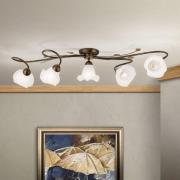 Plafondlamp Sisi, 5-lamps, antiek