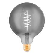 LED bol E27 G125 4W filament zwart-transparant