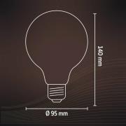 Calex E27 G95 3,8W LED filament flex 821 goud dim