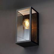 Buitenwandlamp Karo, houtdecor