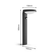 Philips Tyla solar-sokkellamp, sensor, A-label