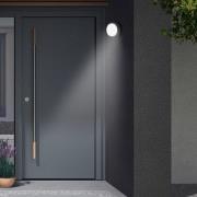 LED buiten wandlamp Dortmund Ø17cm zwart