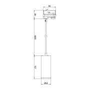 LED hanglamp Lucea Phase 10W zwart