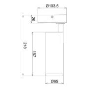 LED plafondspot Lucea, verstelbaar, 10 W wit